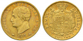 Napoleone (1805-1814) Milano - 40 Lire 1809 puntali aguzzi - Gig. 74 AU (g 12,86)
BB/BB+