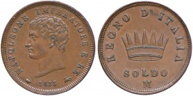 Napoleone (1805-1814) Milano - Soldo 1813 - Gig. 215 CU (g 10,54)
qFDC