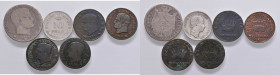 Lotto di 6 monete di cui cinque di Napoleone. Da esaminare, non si accettano resi
D-BB