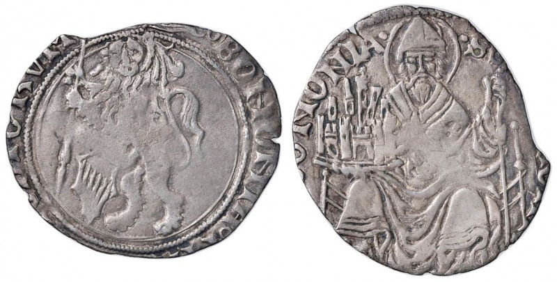BOLOGNA Anonime dei Bentivoglio (1446-1506) Grossone - MIR 24 AG (g 2,00) Tosato...