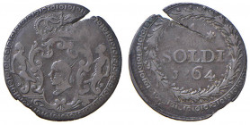 CORTE Pasquale Paoli (1762-1768) 4 Soldi 1764 - MIR 4/3 CU (g 1,89) R Fratture di tondello
qBB