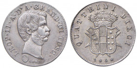 FIRENZE Leopoldo II (1824-1859) 10 Quattrini 1858 - Gig. 67 AG (g 1,97)
qSPL