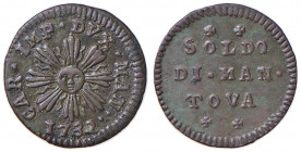 MANTOVA Carlo VI d’Asburgo (1707-1740) Soldo 1732 - MIR 756/2 CU (g 2,52)
SPL