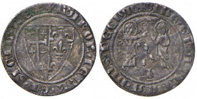 NAPOLI Carlo d’Angiò (1266-1285) Mezzo saluto - MIR 21 AG (g 1,00) RR Leggermente poroso, moneta molto rara, con pochi passaggi in asta negli ultimi a...