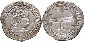 NAPOLI Ferdinando I d’Aragona (1458-1494) Coronato sigla C - MIR 68/17 AG (g 3,94)
SPL
