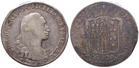 NAPOLI Ferdinando IV (1759-1816) Piastra 1786 - Magliocca 244 AG Sigillata MB+ da Ruggiero Lupo
MB+