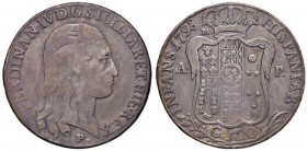 NAPOLI Ferdinando IV (1759-1816) Piastra 1798 - Magliocca 259 AG (g 27,21) Con certificato di Positanok con grading BB57
qBB