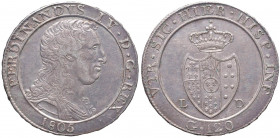 NAPOLI Ferdinando IV (1759-1816) Piastra 1805 - Magliocca 392 AG Sigillata BB+ da Ruggiero Lupo
BB
