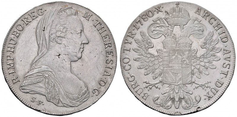 VENEZIA Monetazione imperiale per il Levante Tallero 1780 - Gig. 125 AG (g 27,99...