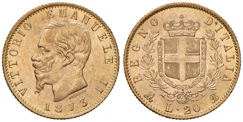 Vittorio Emanuele II (1861-1878) 20 Lire 1873 M - Nomisma 861 AU
qFDC