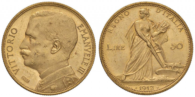 Vittorio Emanuele III (1900-1946) 50 Lire 1912 - Nomisma 1063 AU R Minimi graffi...