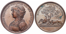 STORIA METALLICA DEI SAVOIA Medaglia Clemenza Germana - UdS 19 AE (g 73,01 - Ø 52 mm) Punti di ossidazione al R/
FDC