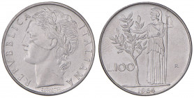 REPUBBLICA ITALIANA (1946-) 100 Lire 1964 - AC Graffi al D/
qFDC