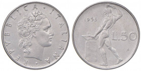 REPUBBLICA ITALIANA (1946-) 50 Lire 1955 - AC
SPL+