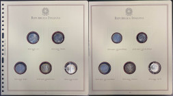 REPUBBLICA ITALIANA Monete commemorative 1987-1990: 25 monete di cui 21 in argento da 200 e 500 Lire. Le monete non hanno le confezioni originali ma s...