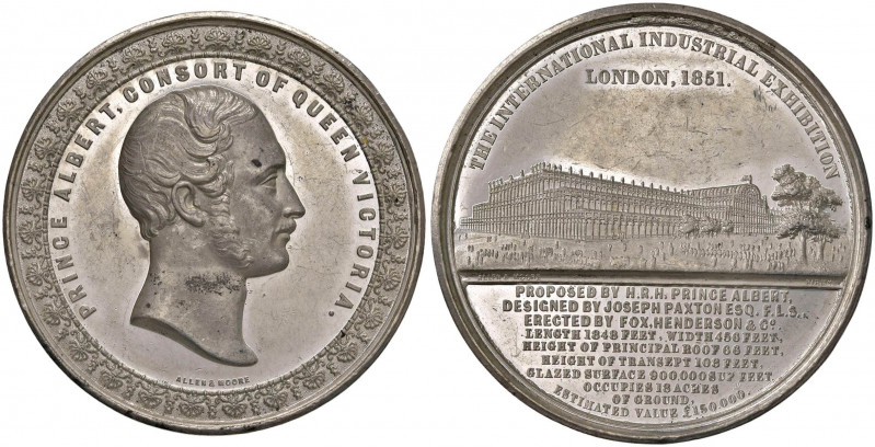 INGHILTERRA Medaglia 1851 Paviglione della esibizione di Londra - Opus: Allen & ...