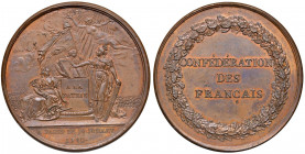 FRANCIA Medaglia 1790 Confederazione dei francesi - AE (g 31,70 - Ø 40 mm) Conservazione eccezionale in rame rosso
FDC