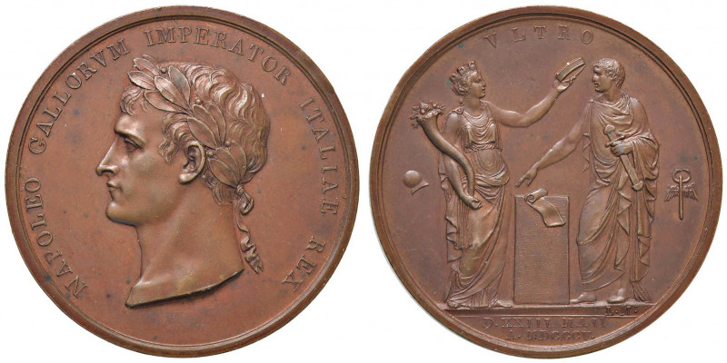 MEDAGLIE NAPOLEONICHE Medaglia 1805 VLTRO - Opus: Manfredini - AE (g 36,19 - Ø 4...
