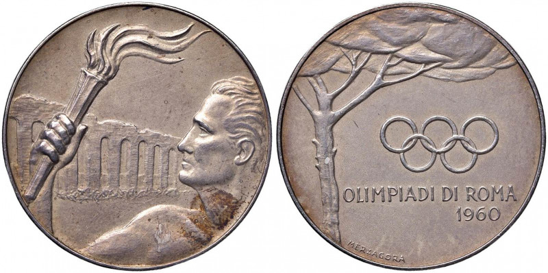 MEDAGLIE DELLE OLIMPIADI ROMA Medaglia 1960 Olimpiadi - Opus: Merzagora - AG (g ...