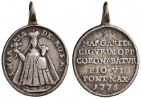 GENOVA Medaglia 1776 Madonna della Rosa - AG (g 8,00) RR
MB+