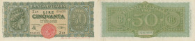 BANCONOTE Banca d’Italia 50 Lire 10/12/1944 Z 24-094005 - Alfa 265
SPL