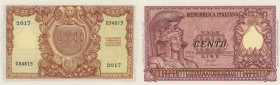BANCONOTE Banca d’Italia 100 Lire 31/12/1951 2617-034813 - Alfa 247
FDS