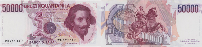 BANCONOTE Banca d’Italia 50.000 Lire 28/10/1985 WB 077156 F - Alfa 902
FDS
