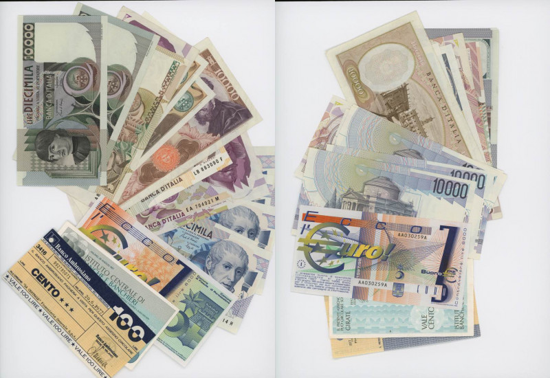 Lotto di dodici biglietti, più due miniassegni e l’euro del Comune di Fiesole di...