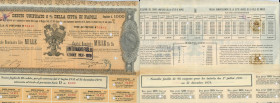Città di Napoli 5% - di lire 1.000 - Napoli 30/11/1881 (cartella serie D n. 52412) corredato di 14 cedole
SPL