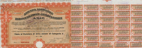 Azienda Naz. Idrogenazione Combustibili (ANIC) - Roma 1° maggio 1938 (certif. 0018724 di 1 azione) timbro a secco, 44 cedole
SPL