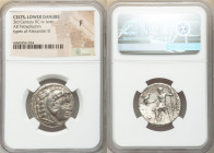 DANUBE REGION. Balkan Tribes. Imitating Alexander III the Great. 3rd century BC or later. AR tetradrachm (24mm, 11h). NGC Fine. Celtic issue imitating...