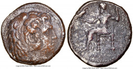 MACEDONIAN KINGDOM. Alexander III the Great (336-323 BC). AR tetradrachm (26mm, 17.27 gm, 3h). NGC Choice VF 5/5 - 2/5. Posthumous issue of 'Babylon',...