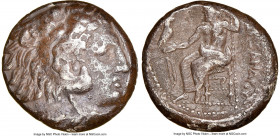 MACEDONIAN KINGDOM. Alexander III the Great (336-323 BC). AR tetradrachm (24mm, 16.74 gm, 5h). NGC VF 4/5 - 2/5, edge chips. Lifetime issue of 'Amphip...