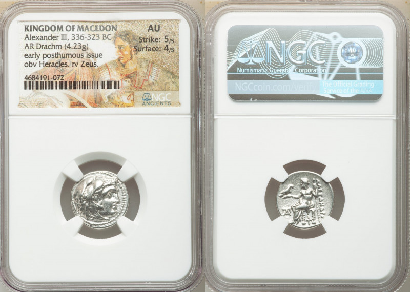MACEDONIAN KINGDOM. Alexander III the Great (336-323 BC). AR drachm (17mm, 4.23 ...
