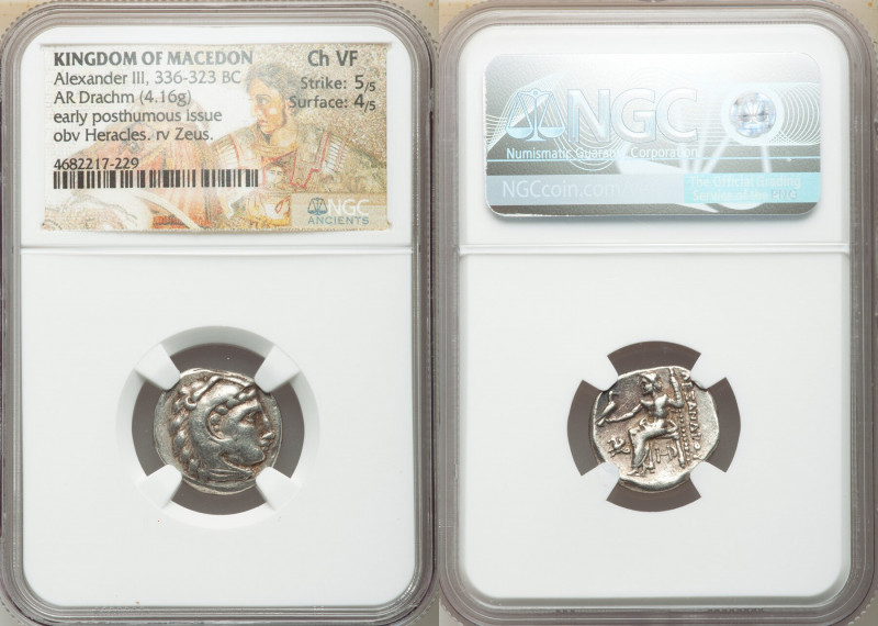 MACEDONIAN KINGDOM. Alexander III the Great (336-323 BC). AR drachm (18mm, 4.16 ...