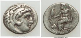 MACEDONIAN KINGDOM. Alexander III the Great (336-323 BC). AR drachm (17mm, 4.18 gm, 1h). VF. Posthumous issue of 'Colophon', ca. 301-297 BC. Head of H...