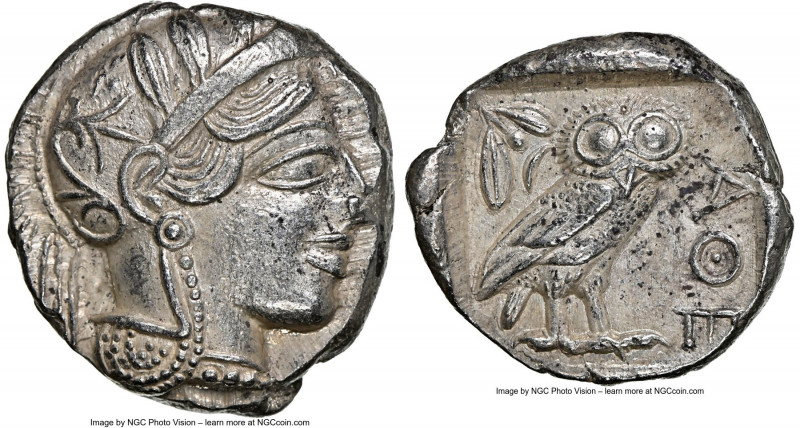 ATTICA. Athens. Ca. 440-404 BC. AR tetradrachm (25mm, 17.18 gm, 3h). NGC Choice ...