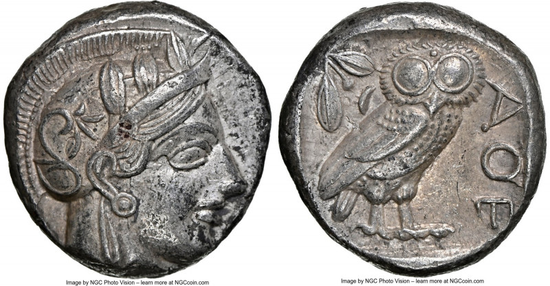 ATTICA. Athens. Ca. 440-404 BC. AR tetradrachm (23mm, 17.18 gm, 1h). NGC Choice ...