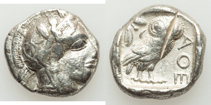 ATTICA. Athens. Ca. 440-404 BC. AR tetradrachm (25mm, 17.04 gm, 8h). Choice Fine...