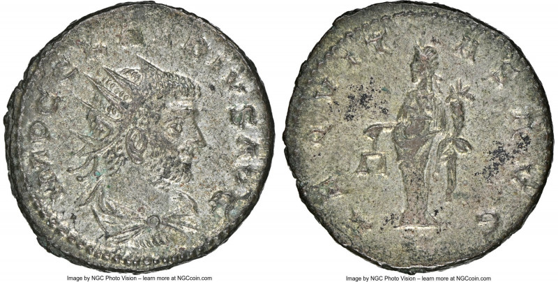 Claudius II (AD 268-270). BI antoninianus (20mm, 3.91 gm, 5h). NGC Choice AU 4/5...