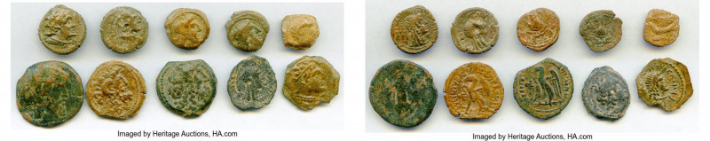 ANCIENT LOTS. Greek. Ptolemaic Egypt. Ca. 2nd-1st centuries BC. Lot of ten (10) ...