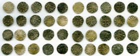 20-Piece Lot of Uncertified Assorted Deniers ND (12th-13th Century) VF, Includes (19) Le Marche and (1) Deols. Average size 18.8mm. Average weight 0.8...