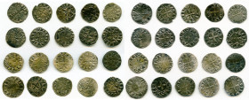 20-Piece Lot of Uncertified Assorted Deniers ND (12th-13th Century) VF, Includes (18) Le Marche and (2) St. Martial. Average size 18.7mm. Average weig...