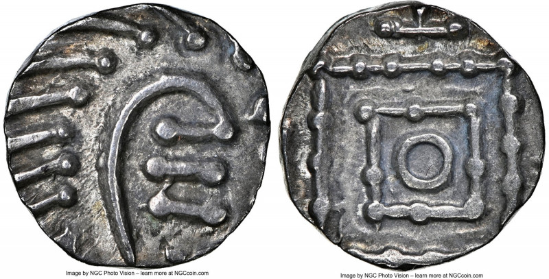 Early Anglo-Saxon. Continental Issue Sceat ND (710-760) MS61 NGC, Series E, Late...