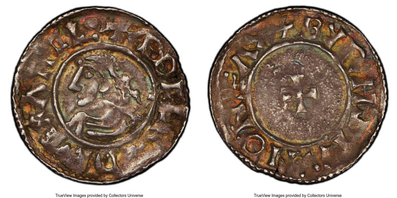Kings of All England. Aethelred II (978-1016) Penny ND (c. 1009-1017) AU55 PCGS,...
