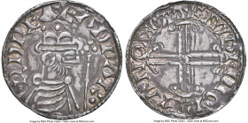 Kings of All England. Edward the Confessor (1042-1066) Penny ND (1059-1062) AU53 NGC, Colchester mint, Deorman as moneyer, Hammer Cross type, S-1182, ...
