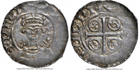 William I, the Conqueror (1066-1087) Penny ND (c. 1083-1086) MS63 NGC, Uncertain mint, Leofwine as moneyer, Paxs type, S-1257. 1.37gm. Exceptional por...