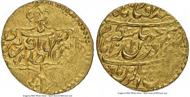 Zand. Karim Khan gold 1/4 Mohur ND (AH 1166-1193 / AD 1753-1779) MS63 NGC, Qazvin mint, KM525.5. 2.73gm. 

HID09801242017

© 2020 Heritage Auction...