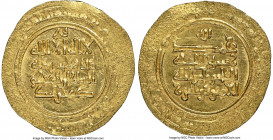 Kakwayhid. Faramurz (AH 433-443 / AD 1041-1051) gold Dinar AH 434 (AD 1042/1043) NGC, Isfahan mint, A-1592.1 (R). Citing Abu Kalijar. 2.77gm. Clipped....