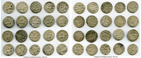 Seljuqs of Rum. Kaykhusraw II (AH 634-644 / AD 1236-1245) 20-Piece Lot of Uncertified Dirhams VF, A-1218. Average size 22.2mm. Average weight 2.99gm. ...